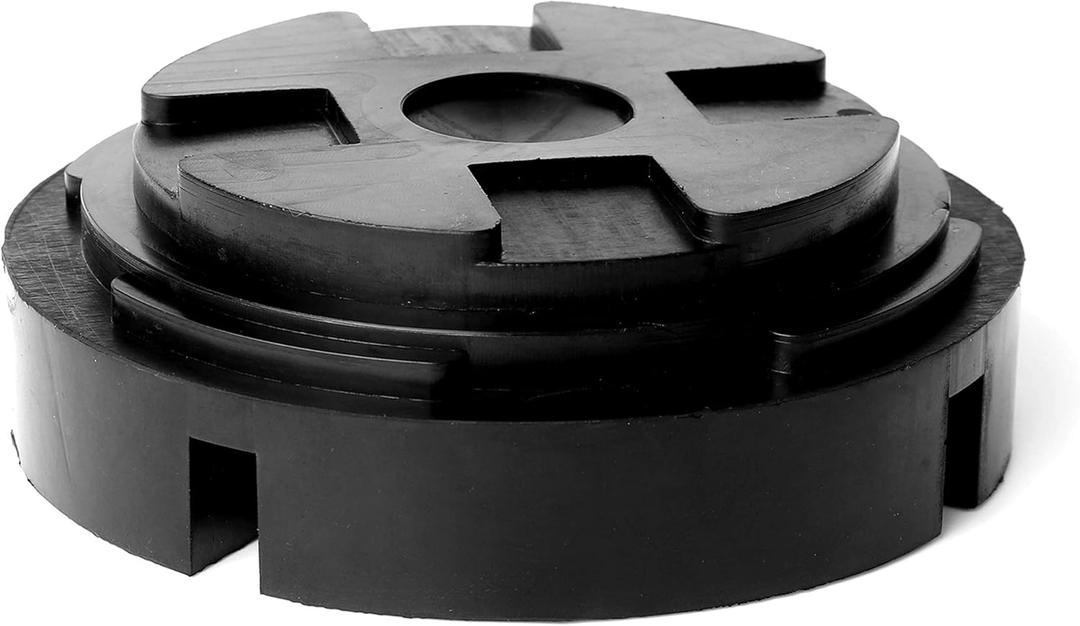 Universal Fit 5.5 Large Rubber Jack Pad/Slotted Jack Pucks | Made from Heavy Duty Rubber, The Ultimate Protector for Frame Rail and Paint