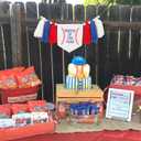 Rookie of the Year 1st Birthday High Chair Banner - Baseball Theme First Party Decoration, One Highchair Tassel Banner, Boy Photo Prop, Blue