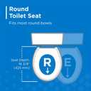 Gerber ReadySet Soft Close Round Toilet Seat with Quick Release, White