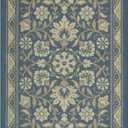 Maples Rugs Florence 2'6 x 3'10 Hallway Entry Kitchen Rugs Non Skid Washable Accent Area Carpet [Made in USA], Blue