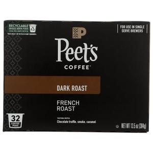 Peet's Coffee & Tea French Roast K-Cup, 13.5 OZ