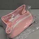 OIAHOMY Large Woven Storage Basket with Handles for Nursery Living Room Shelves, Bow Basket for Gifts Empty with Gift Bags and Ribbons for Baby Showers Pet Toy Bin - Pink