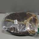 Dahey Hanging Plant Shelf Round Wood Rope Hanging Floating Shelf Vintage Home Decor Display Planter Rack for Living Room Bedroom Kitchen, Dark Brown