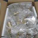 Modern Gold Crystal Fandelier Ceiling Fans with Lights and Remote,Chandelier Fan for Girl's Bedroom, Living Room