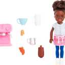 Pack Of 2 Barbie Chelsea Can Be Playset, Brunette Barista Small Doll with Removable Outfit & 7 Career Accessories Including Coffee Maker (Multicolor)
