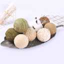 9pcs 3.5Inch Fall Decorative Ball Orb Rattan Ball Rattan Woven Orbs Spherical Bowl and Vase Filler for Home Party Wedding Display Decor Props