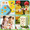 10 x Fall Stickers - 100 PCS Thanksgiving Stickers | Autumn Pumpkin Maple Leaf Games Toys Gifts Fall Crafts Bulk Activities Party Favors Supplies for Friendsgiving Classroom Home