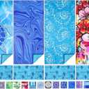 TwoYek 4 Pack Microfiber Thin Beach Towel Lightweight 71x32 Oversized Extra Large Sand Free Towels Quick Dry for Travel Pool Yoga Gym Sports Beach Accessories Vacation Essential Gift (4 Pcs Multiful Comb)