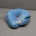 Adult Cozy Soft Microfiber Neck Pillow for Travel  Compact, Machine Washable - Perfect for Airplane, Car, or Home Use - Filled and Finished in The USA  Turquoise