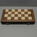 Magnetic Wooden Chess Set for Adults Kids 12'' Chess Board with Handmade Pieces, Folding Portable Travel Unique Chess Sets Game for Tournament Professional Beginner