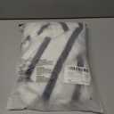 GORGLITTER Women's Oversized Striped Sweater Fuzzy Backless Long Sleeve Crew Neck Pullover (S)