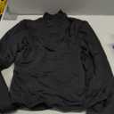 Women's Basic Turtleneck Long Sleeve Tee Shirts Casual Double Layering Going Out Slim Fit Stretchy Tops (Medium, Black)