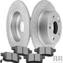 SCITOO Rear Brake Kits Slotted Brakes Rotor Brakes Pads:31479;D1336