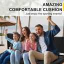 Stadium Seats with Back Support for Bleachers, Folding Bleacher Seat Bleacher Chairs with Back and Cushion, Padded Stadium Chair with Shoulder Strap, 3 Large Mesh Pocket & Carry Handle