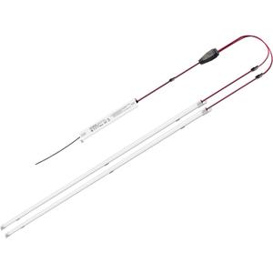 4FT LED Retrofit Kit,24W Magnetic LED Troffer Retrofit Kit 2x4 FT,3600LM,5000K Daylight White, T8 T10 T12 Fluorescent Replacement, NOT Dimmable, 1 Driver 2 Tubes Per Kit
