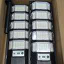 2Pack 6500K Solar Street Lights Outdoor Dusk to Dawn, 240PCS 5730LEDs Solar Light Outdoor IP67Waterfroof, Security Street Lights Motion Sensor with Remote Control for Parking lot, Yard