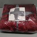 Genteele Sherpa Throw Blanket Super Soft Reversible Ultra Luxurious Plush Blanket, 50 x 60 inches, Rich Burgundy Red/Gray
