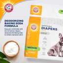 Arm & Hammer for Pets Disposable Female Dog Diapers with Odor Control and Wetness Indicator, Leak Resistant Dog Diapers for Incontinence and Heat Cycles, Size Medium 16.521 in Waist, 12 Count