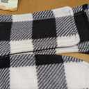 ASENKU Dog Winter Coat, Fleece Doggie Jacket Plaid Reversible Vest Waterproof Windproof Cold Weather Clothes for Small Medium Large Dogs (L, White)