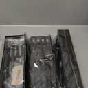 Magnetic Rack for Refrigerator, Magnetic Fridge Shelf for Kitchen, Wall Mounted Organizer with Hooks, Metal Black Shelves for Microwave Oven (4PCS Set)