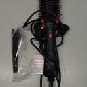 Hair Blow Dryer Brush, Fast Drying Volumizing Smoothing for Women Hair, 60mm Oval Barrel Hot Air Dry Brush, One-Step Salon Blowout at Home (Black)