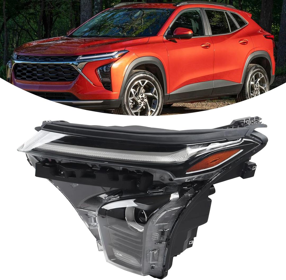 LH LED DRL Projector Headlights Assembly Compatible with 2024-2025 Chevy Trax LT/2RS/Activ Headlamp Left Driver Side 42876952