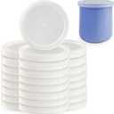 Yogurt Jar Lids for La Fermiere (24pcs) - Plastics Jar Lids for La Fermire Yogurt Jars 4.9oz, Sealing plastic lids