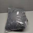 Heated Blanket,Flannel & Faux Rabbit Fur Bubble Fleece Electric Throw Blanket,6 Heat Settings,1-10 Hour Auto-Off,Overheat Protection,ETL Certified, Machine Washable,Dark Gray