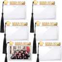 Geyoga Black 6 Pcs 2026 Graduation Party Favor Magnetic Mini Diplomas Holder Class of 2026 Picture Frame Gifts Acrylic Graduation Keepsakes for Guest Diploma Grad Photos Mini Certificate