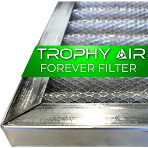 24x24x1 | Trophy Air | Merv 8 | Washable Furnace Filter | Lifetime HVAC & Furnace Air Filter | Washable Electrostatic | High Dust Holding Capacity | Premium Quality Aluminum