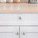 Ravinte Hardware 30 Pack Brushed Nickel Cabinet Knobs Single Hole Center Solid Cabinet Door Handles