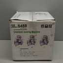 Pro Serger Sewing Machine, Heavy-Duty Industrial Metal Frame Overlock Machine with 3-4 Stitch Capability, Overlocker Sewing Machine with LED Light12 Stitch Patterns, 1,250 Stitches Per Minute, White