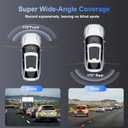 Dash Cam Front and Rear,4K UHD Dual Dash Camera for Cars,Built-in 5G WiFi GPS,64GB Card,170Wide Angle,Car Camera with 3.2" Screen,Night Vision,App Control,Loop Recording,HDR,24H Parking Mode
