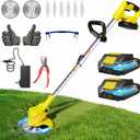 Cordless Weed Wacker Eater Brush Cutter Weed Trimmer with Blade Stringless, Medium weed eaters
