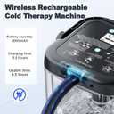 Ice Therapy Machine for Knee After Surgery, Rechargeable 7 Quarts Cold Therapy Machine for Knee Replacement Pain Recovery with Timer, Compression Pad, Powerful Pump