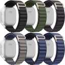 6 Pack Alpine Loop Bands Compatible with Apple Watch Ultra 3 2 1 Band 49mm 46mm 45mm 44mm Men WomenSoft Sport Loop Bands Replacement Strap for iWatch Ultra 3&2&1 Series 11 10 9 8 7 SE 6 5 4