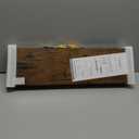 BAYKA Floating Shelves, 22.5 inch Rustic Wood Wall Shelves for BathroomBedroom, Living Room, Kitchen & Book, Hanging Display Decor Organization Shelf with 22 lbs Capacity (Rustic Brown)