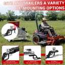 Timtin 3-Way ATV/UTV Trailer Hitch Adapter with 2'' Ball Head, Magnetic Hitch Pin, 3500 lbs for Trailer Hitches Adapter, 3" Drop/Rise, 3 in1 Mounting Options Compatible with Garden Tractor Lawn Mower