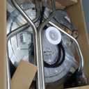 EDOU Direct 20 Inch Pressure Washer Surface Cleaner - Dual Handle Concrete Cleaner, Wheels - Driveway Pressure Washer Attachment, 4, 500 PSI Max - Includes Quick Connector Kit - Silver