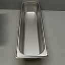 Winco Half Size (Long) 4" Deep Metal Food Pan/Steam Table Pan, Anti-Jam, 22 Gauge