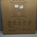 29.5"-40.5" Wide Baby Gate with Adjustable Cat Door for Stairs & Doorways - No Drilling, Easy Install 30.5" Tall, Auto-Close Metal Gate, Pressure Mounted - Indoor Safety Gate for Kids and Pets, White