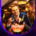 Umigy 6 Pcs 5L LED Ice Buckets Clear Plastic Ice Bucket Large Capacity Light RGB Colorful LED Cooler with Lights for Champagne Wine Beer Party Bar Club