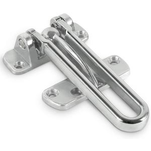 Jack N Drill Swing Bar Door Lock Durable Door Guard for Back & Front Doors, Childproof Door Security Made from Reinforced Diecast Metal for Home Security (Chrome, 2 Pack)