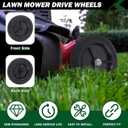 CheeMuii 4 Pcs 8 Inch Push Mower Wheels 8" Black General Wheels Replace for Craftsman 33958 Hus 532146248 Replace for MTD 734-04585 734-1780 for Oregon 72-108 for AYP 103670 103670X 107644X 146248
