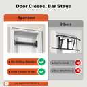Sportneer Pull Up Bar: Strength Training Chin up Bar No Screws - Adjustable 29.5''-37''(75-94cm) Width Locking Mechanism Pull up Bar for Doorway - Max Load 440lbs for Home Gym Upper Body Workout, Non-slip