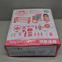 Baby Doll Toys Set, 14" Doll Toys, 25Pcs Dolls Care Toy Playset, Toddlers Toy Dolls Set Incl Cradle Crib, High Chair, Milk Bottle, Pacifier, Diaper, Baby Gift for Age 3 4 5 6+ Years Old Girls Boys