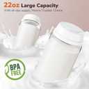22oz Portable Breast Milk Cooler Bottle-Milk Cooler for Outdoor Travel, Keeps Fresh Cooling for 24+ Hours,Breastfeeding Essentials with 2pcs Bottle for Breastmilk Storage