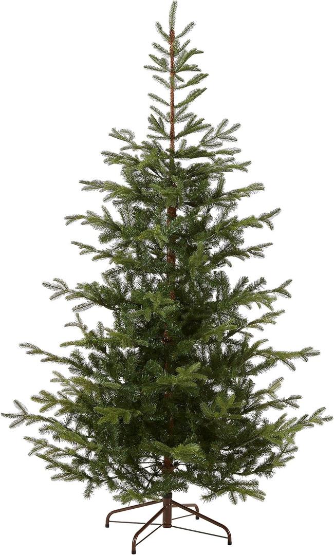 National Tree Company 7.5 ft Unlit Norwegian Spruce Artificial Christmas Tree, 1,325 Tips, Includes Stand, Green