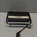 Bestron Sandwich maker, panini contact grill with non-stick coating, 750W, black