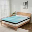 Extra Firm Mattress Topper Twin Size 3 Inch, Pain Relieving Foam Bed Topper for Extra Support, Gel Memory Foam&High-Density Foam Mattress Pad, CertiPUR-US Certified